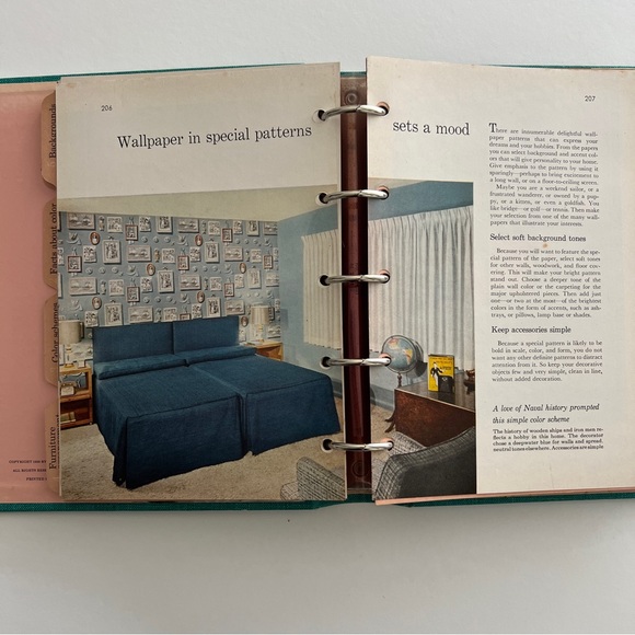 Vintage Rare 1956 Better Homes and Gardens Decorating Book MCM interior design - Picture 11 of 16